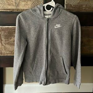 Nike gray zip sweatshirt